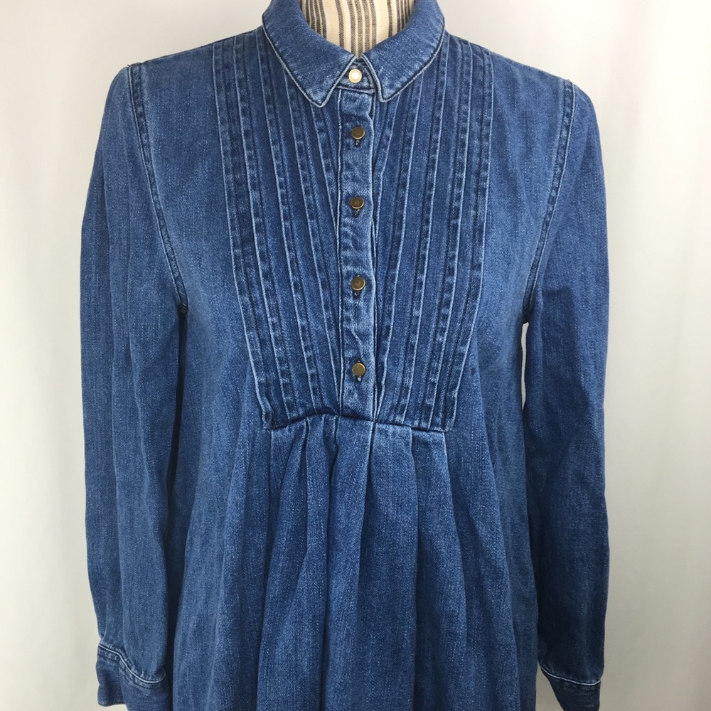 Free People denim shirt blue Jean babydoll top